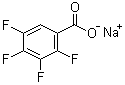 结构式 CAS# 67852-79-3, 2,3,4,5-四氟苯甲酸钠盐