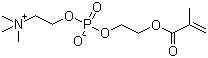 结构式 CAS# 67881-98-5, 2-甲基丙烯酰氧乙基磷酸胆碱