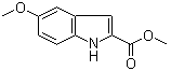 结构式 CAS# 67929-86-6, 5-甲氧基-1H-吲哚-2-羧酸甲酯