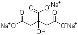 Sodium citrate molecular structure (CAS 68-04-2)