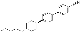结构式 CAS# 68065-81-6, 反式-4'-(4-戊基环己基)-[1,1'-联苯]-4-腈