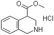 structure of CAS# 681448-82-8, Methyl 1,2,3,4-tetrahydroisoquinoline-4-carboxylate hydrochloride