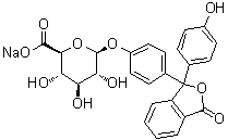 Phenolphthalein beta-D-glucuronide sodium salt molecular structure (CAS 6820-54-8)