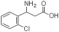结构式 CAS# 68208-20-8, 3-氨基-3-(2-氯苯基)丙酸