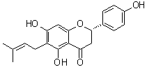 结构式 CAS# 68236-13-5, 6-异戊烯基柚皮素