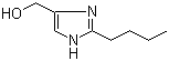 结构式 CAS# 68283-19-2, 2-丁基-4-羟甲基咪唑; 2-丁基-5-羟甲基咪唑