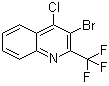 结构式 CAS# 683274-52-4, 3-溴-4-氯-2-(三氟甲基)喹啉