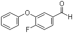 结构式 CAS# 68359-57-9, 3-苯氧基-4-氟苯甲醛; 间苯氧基对氟苯甲醛
