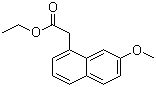 结构式 CAS# 6836-21-1, 7-甲氧基-1-萘基乙酸乙酯