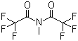 structure of CAS# 685-27-8, N-Methyl-bis(trifluoroacetamide);2,2,2-Trifluoro-N-methyl-N-(trifluoroacetyl)acetamide; MBTFA