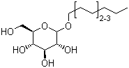 structure of CAS# 68515-73-1, Decyl-octyl glycosides oligomer;APG-0810; C8-10-Alkyl glycosides oligomer