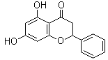 structure of CAS# 68745-38-0, (±)-5,7-Dihydroxyflavanone;(±)-Pinocembrin; NSC 43318