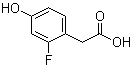 structure of CAS# 68886-07-7, 2-Fluoro-4-hydroxyphenylacetic acid