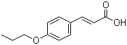 结构式 CAS# 69033-81-4, 4-丙氧基肉桂酸; 对丙氧基肉桂酸