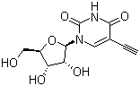 结构式 CAS# 69075-42-9, 5-乙炔基尿苷