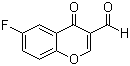 结构式 CAS# 69155-76-6, 6-氟-4-氧代-4H-苯并吡喃-3-甲醛