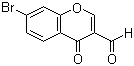 结构式 CAS# 69155-80-2, 7-溴-4-氧代-4H-苯并吡喃-3-甲醛