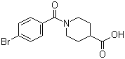 1-(4-Bromobenzoyl)-4-piperidinecarboxylic acid molecular structure (CAS 693237-87-5)