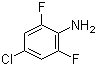 结构式 CAS# 69411-06-9, 4-氯-2,6-二氟苯胺