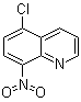 结构式 CAS# 6942-98-9, 5-氯-8-硝基喹啉