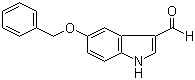 structure of CAS# 6953-22-6, 5-Benzyloxyindole-3-carboxaldehyde;5-(Phenylmethoxy)-1H-indole-3-carbaldehyde