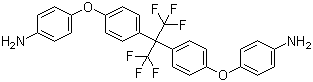 结构式 CAS# 69563-88-8, 2,2-双[4-(4-氨基苯氧基)苯基]-1,1,1,3,3,3-六氟丙烷