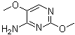 结构式 CAS# 6960-17-4, 2,5-二甲氧基嘧啶-4-胺