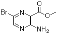 结构式 CAS# 6966-01-4, 3-氨基-6-溴吡嗪-2-甲酸甲酯