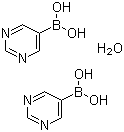 structure of CAS# 696602-91-2, Pyrimidine-5-boronic acid hemihydrate