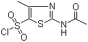 2-Acetamido-4-methyl-5-thiazolesulfonyl chloride molecular structure (CAS 69812-29-9)