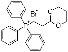 结构式 CAS# 69891-92-5, 2-(1,3-二氧己环-2-基)乙基三苯基溴化膦