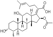 结构式 CAS# 6990-06-3, 夫西地酸