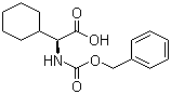 structure of CAS# 69901-75-3, Cbz-Cyclohexyl-L-glycine;(S)-Cbz-Cyclohexylglycine; (S)-N-Cbz-Aminocyclohexylacetic acid