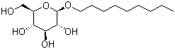 Nonyl beta-D-glucopyranoside molecular structure (CAS 69984-73-2)
