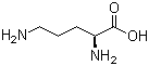 structure of CAS# 70-26-8, L-Ornithine;(S)-2,5-Diaminovaleric acid; 2,5-Diaminopentanoic acid