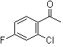 structure of CAS# 700-35-6, 2'-Chloro-4'-fluoroacetophenone;2-Chloro-4-fluorophenyl methyl ketone