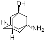 structure of CAS# 702-82-9, 3-Amino-1-hydroxyadamantane;3-Aminoadamantan-1-ol