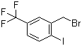 structure of CAS# 702641-06-3, 5-(Trifluoromethyl)-2-iodobenzyl bromide;2-(Bromomethyl)-1-iodo-4-(trifluoromethyl)benzene; 2-Iodo-5-trifluoromethylbenzyl bromide