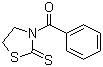 结构式 CAS# 70326-37-3, 3-苯甲酰基噻唑烷-2-硫酮