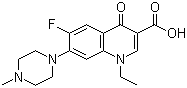 structure of CAS# 70458-92-3, Pefloxacin;1-Ethyl-6-fluoro-7-(4-methylpiperazin-1-yl)-4-oxoquinoline-3-carboxylic acid