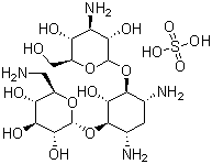 结构式 CAS# 70560-51-9, 硫酸卡那霉素