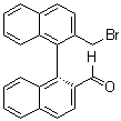 结构式 CAS# 705931-85-7, (1S)-2'-(溴甲基)[1,1'-联萘]-2-甲醛