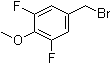 结构式 CAS# 706786-42-7, 5-(溴甲基)-1,3-二氟-2-甲氧基苯