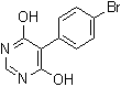 结构式 CAS# 706811-25-8, 5-(4-溴苯基)嘧啶-4,6-二醇