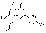 结构式 CAS# 70872-29-6, 异黄腐醇