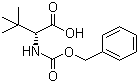 结构式 CAS# 70874-05-4, Cbz-D-叔亮氨酸; N-苄氧羰基-D-叔亮氨酸