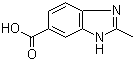 2-Methylbenzimidazole-5-carboxylic acid molecular structure (CAS 709-19-3)