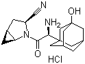 structure of CAS# 709031-78-7, Saxagliptin hydrochloride;(1S,3S,5S)-2-[(2S)-Amino(3-hydroxytricyclo[3.3.1.1(3,7)]dec-1-yl)acetyl]-2-azabicyclo[3.1.0]hexane-3-carbonitrile monohydrochloride