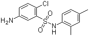 structure of CAS# 71215-81-1, 5-Amino-2-chloro-N-(2,4-dimethylphenyl)benzenesulphonamide;5-Amino-2-chloro-N-(2',4'-dimethylphenyl)benzenesulphonamide