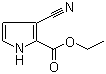 structure of CAS# 7126-44-5, 3-Cyano-1H-pyrrole-2-carboxylic acid ethyl ester